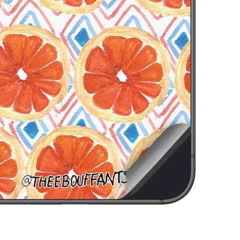 Bouffants and Broken Hearts Citrus Geo Galaxy A14 5G Skin